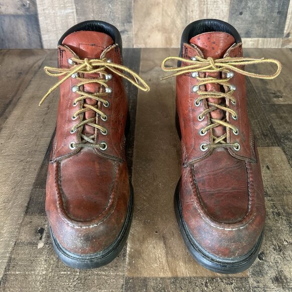 Red Wing 204 Vintage Plain Toe Supersole Work Boots Mens 11.5 D - Picture 9 of 12
